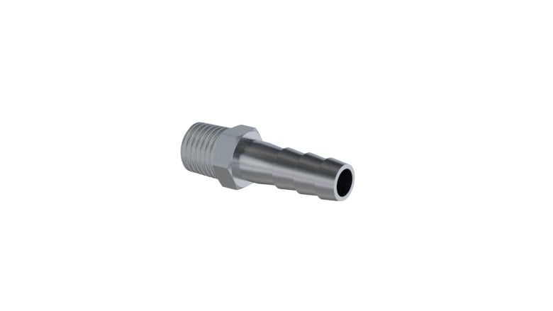 Hose Barb, SS, 3/8