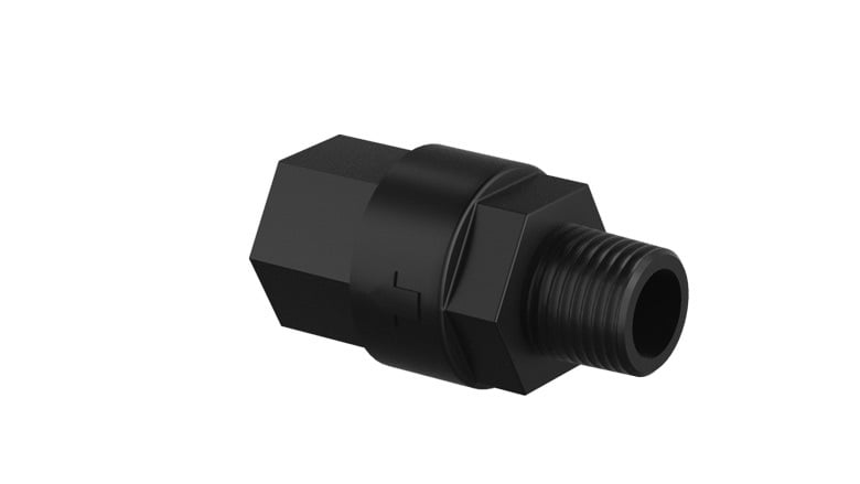Check Valve, PP, 1/2