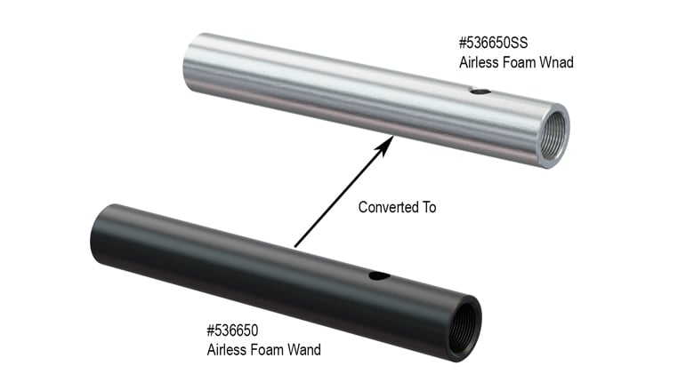 UPGRADE: PP Wand to SS, Airless Foam, A-50