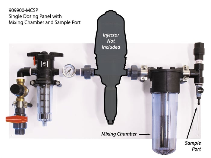 Single Dosing Panel With Mixing Chamber & Sample Port (Injector NOT Included)
