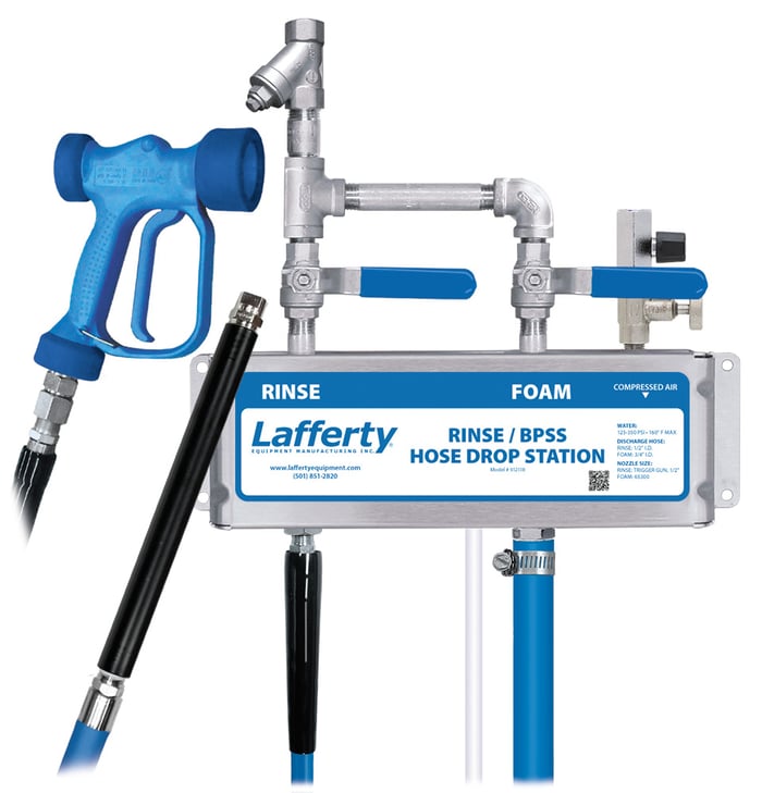 Rinse / BPSS Foam Hose Drop Station