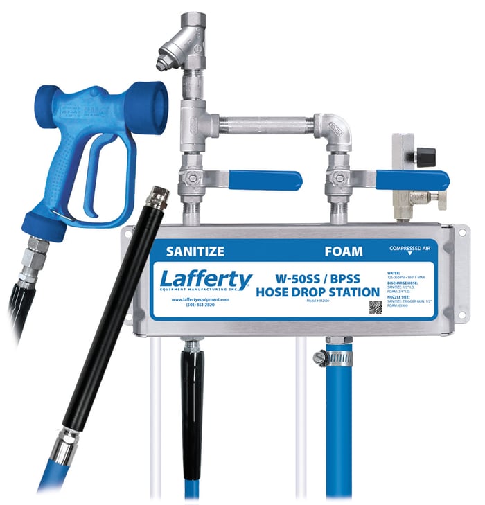 W-50SS Sanitize / BPSS Foam Hose Drop Station