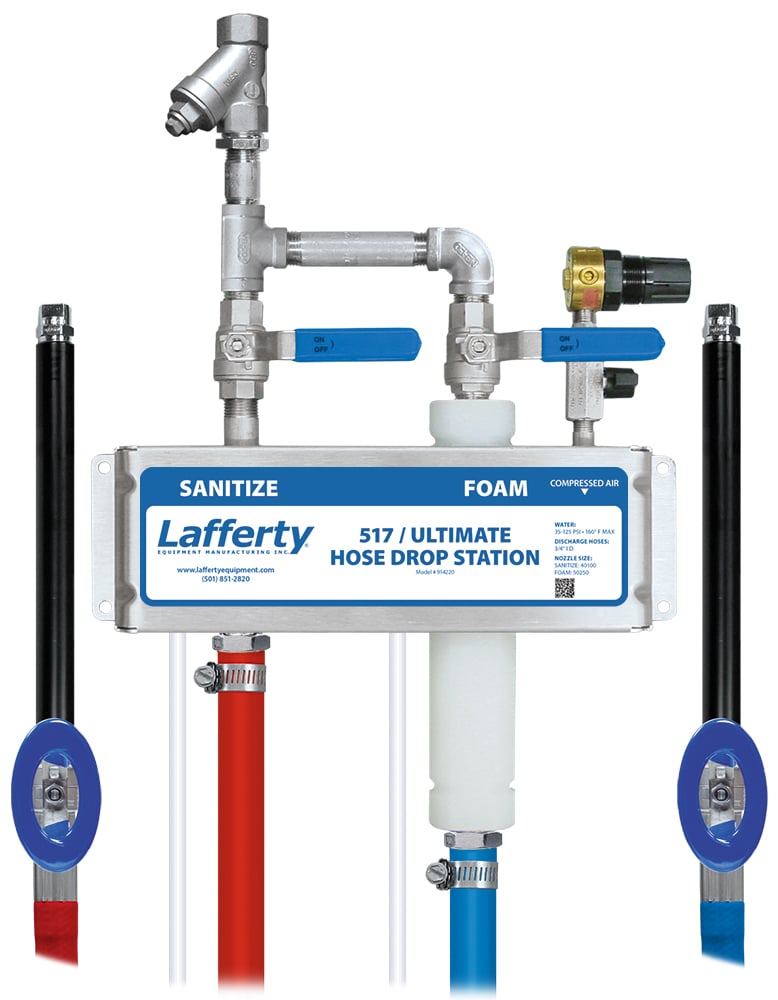 517 Sanitize / Ultimate Foam Hose Drop Station