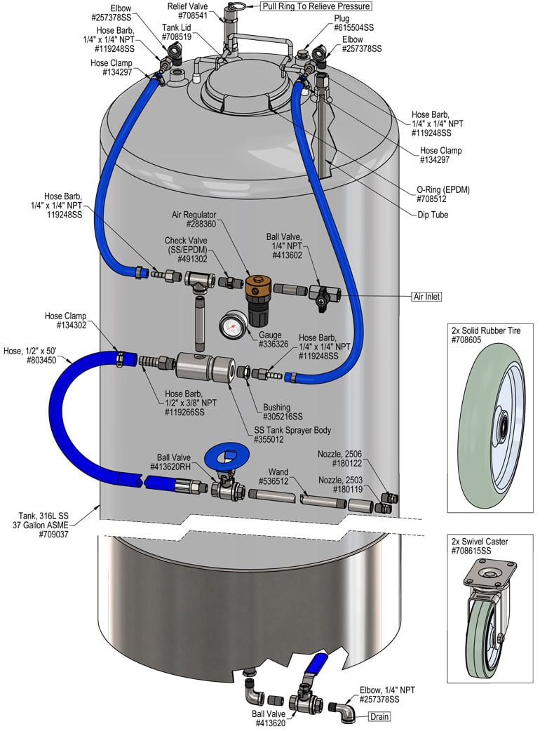 37.4 Gallon Internal Tank Sprayer