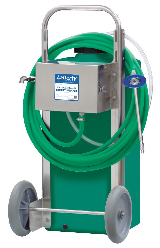 Portable 2-Wheel 20 Gallon Liberty Sprayer, Green