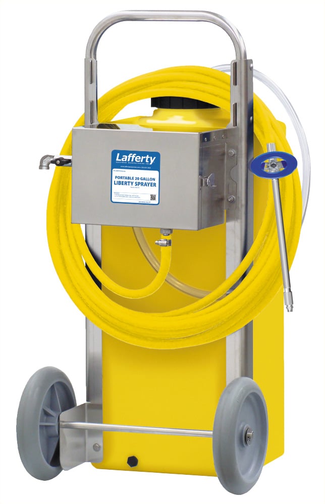 Portable 2-Wheel 20 Gallon Liberty Sprayer, Yellow