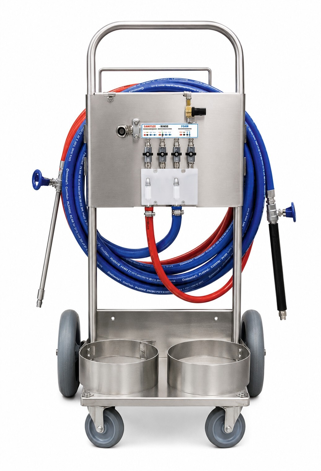 Portable Uni-Body W-50 Spray / Rinse / LV Foam Hose Drop Station