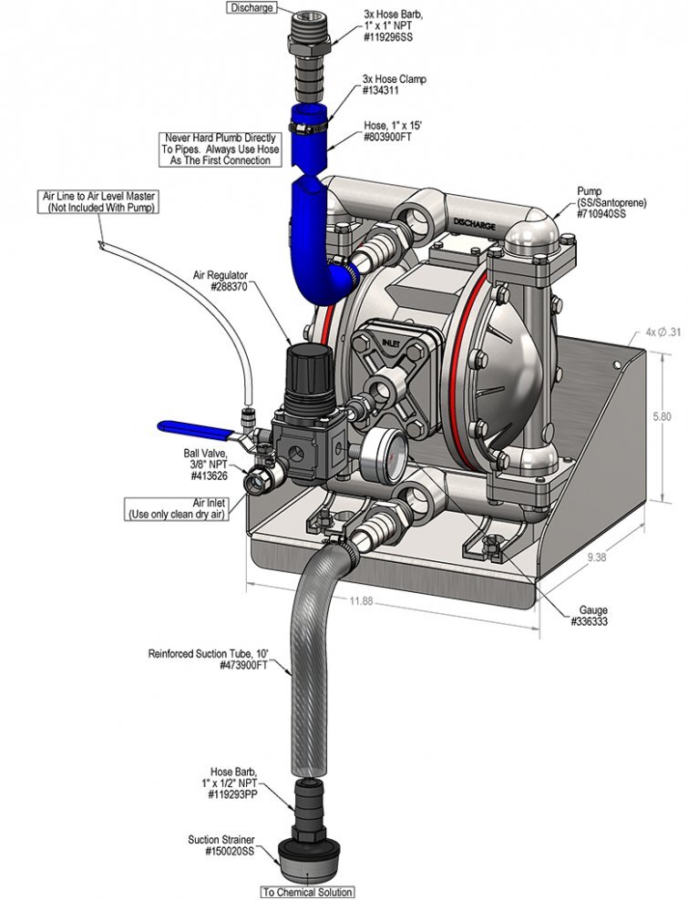Central Pump System - Stainless Steel/Santoprene