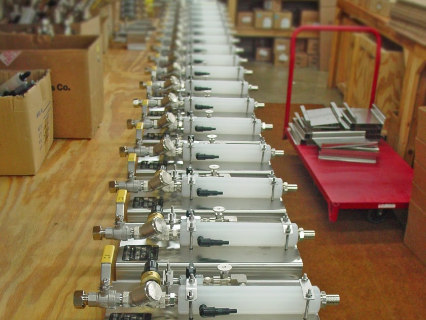 Ultimate Foamers neatly lined up on a wooden surface