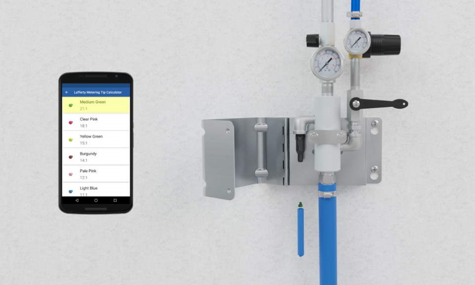 Rendered image of multifunction wall-mounted and cart-mounted cleaning equipment