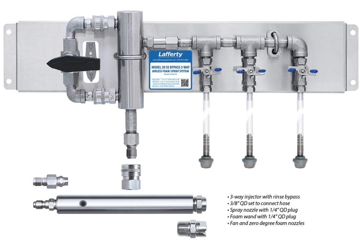 Model 20 SS Bypass 3Way Airless Foamer / Sprayer Lafferty Equipment