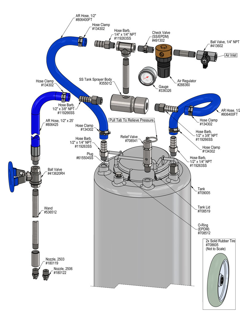 925705-D - 5 Gallon Tank Solvent Sprayer