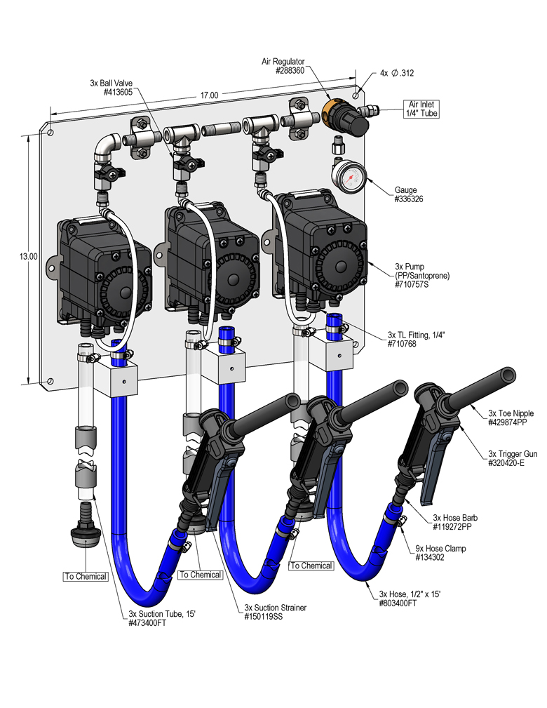 941603 - 3-Way FPS Transfer System | Lafferty Equipment