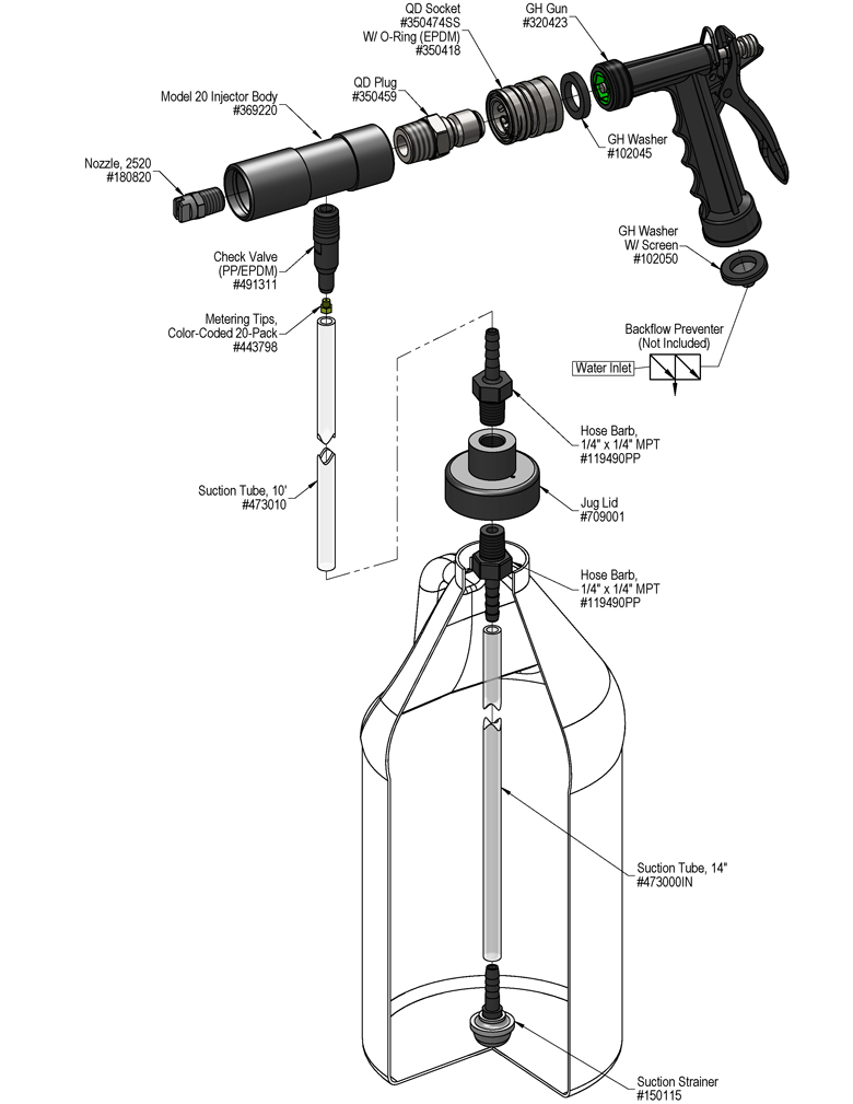 lawn sprayer parts