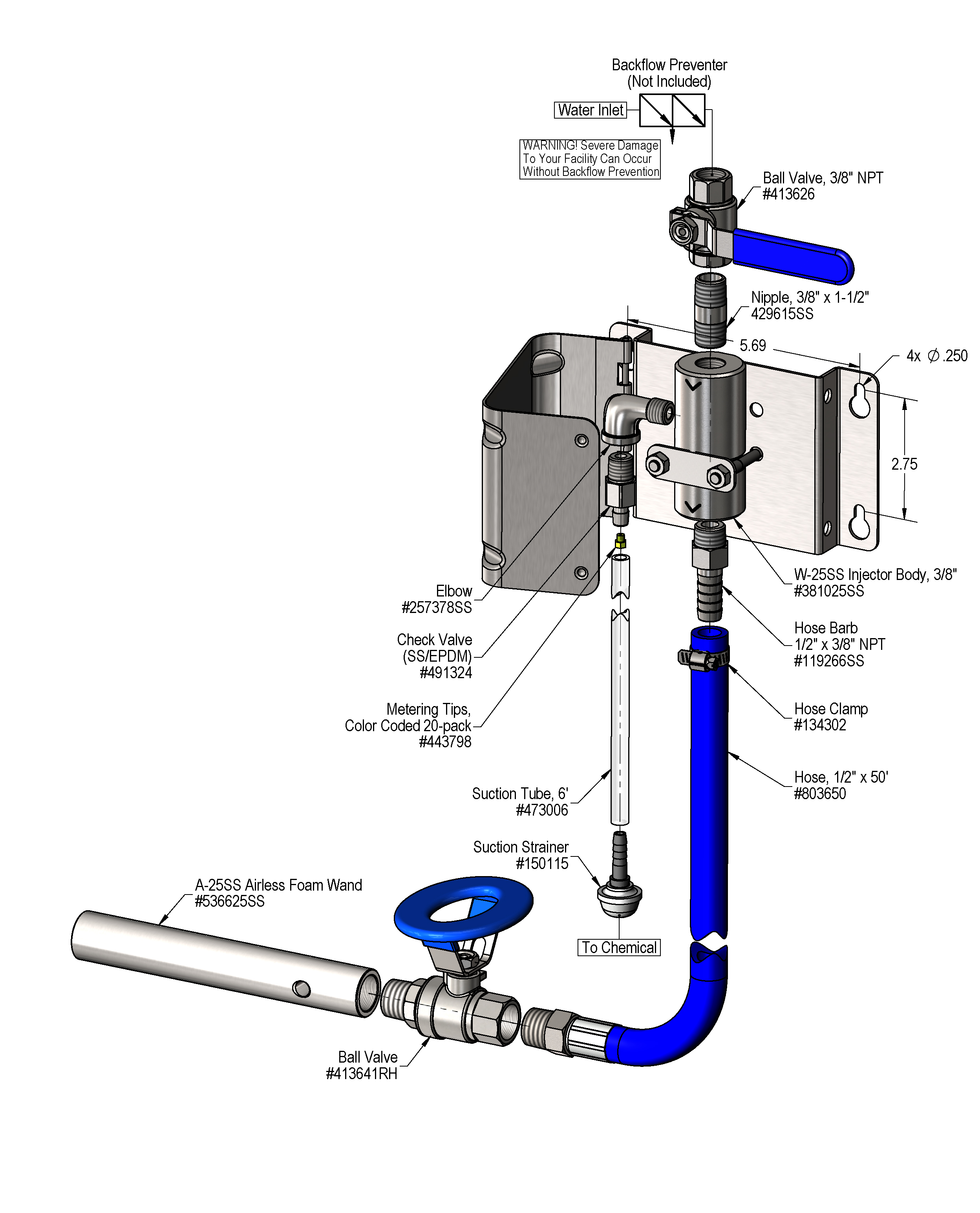 970525SS - A-25SS Airless Foamer | Lafferty Equipment