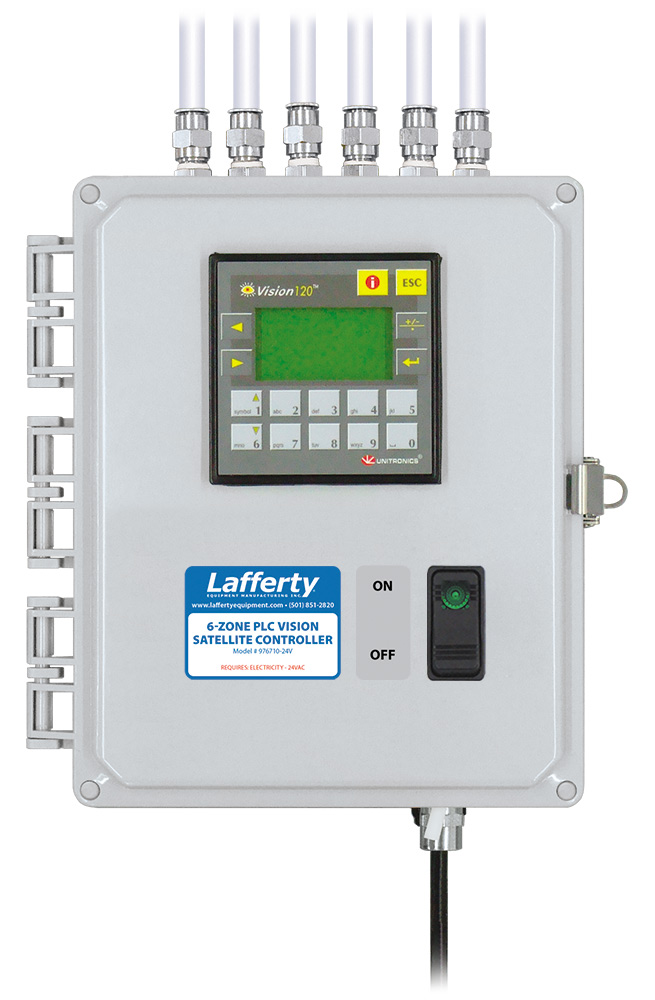 6Zone PLC Vision Satellite Controller 24VAC Lafferty Equipment Manufacturing, Inc.