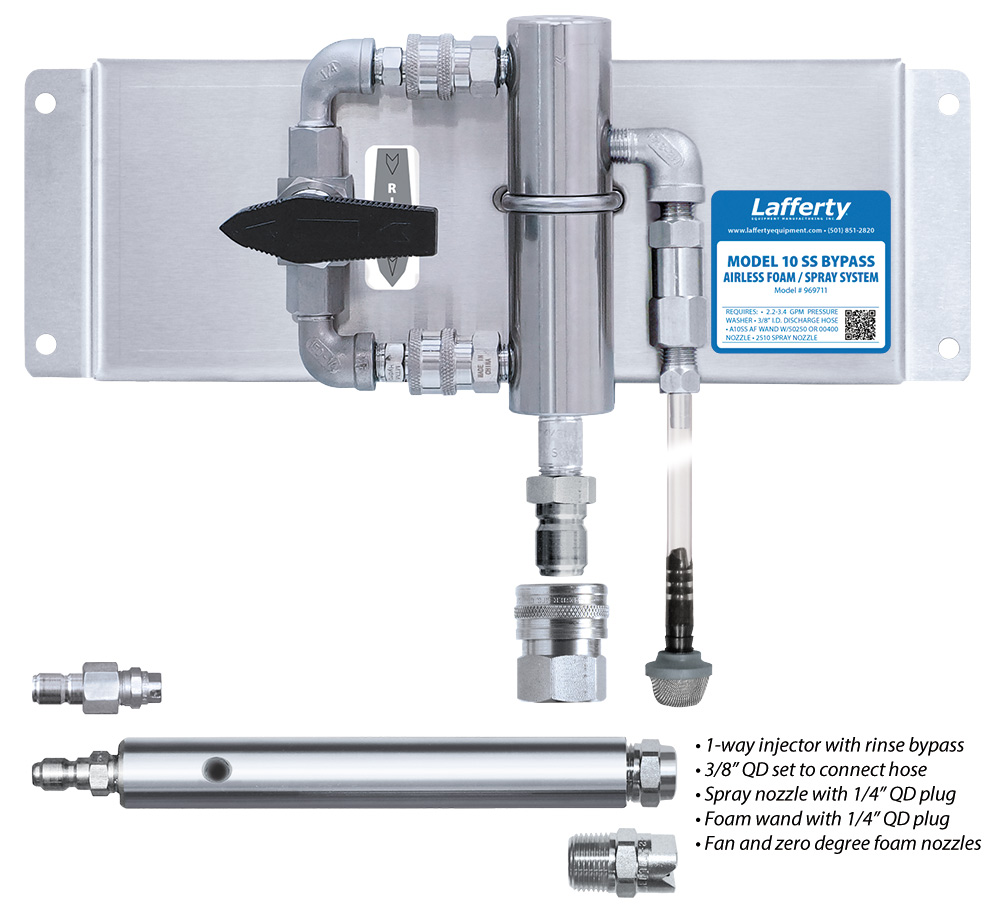 969711 - Model 10 SS Bypass Airless Foam/Spray System (No 969711 - Model 10 SS Bypass Airless Foam/Spray System (No