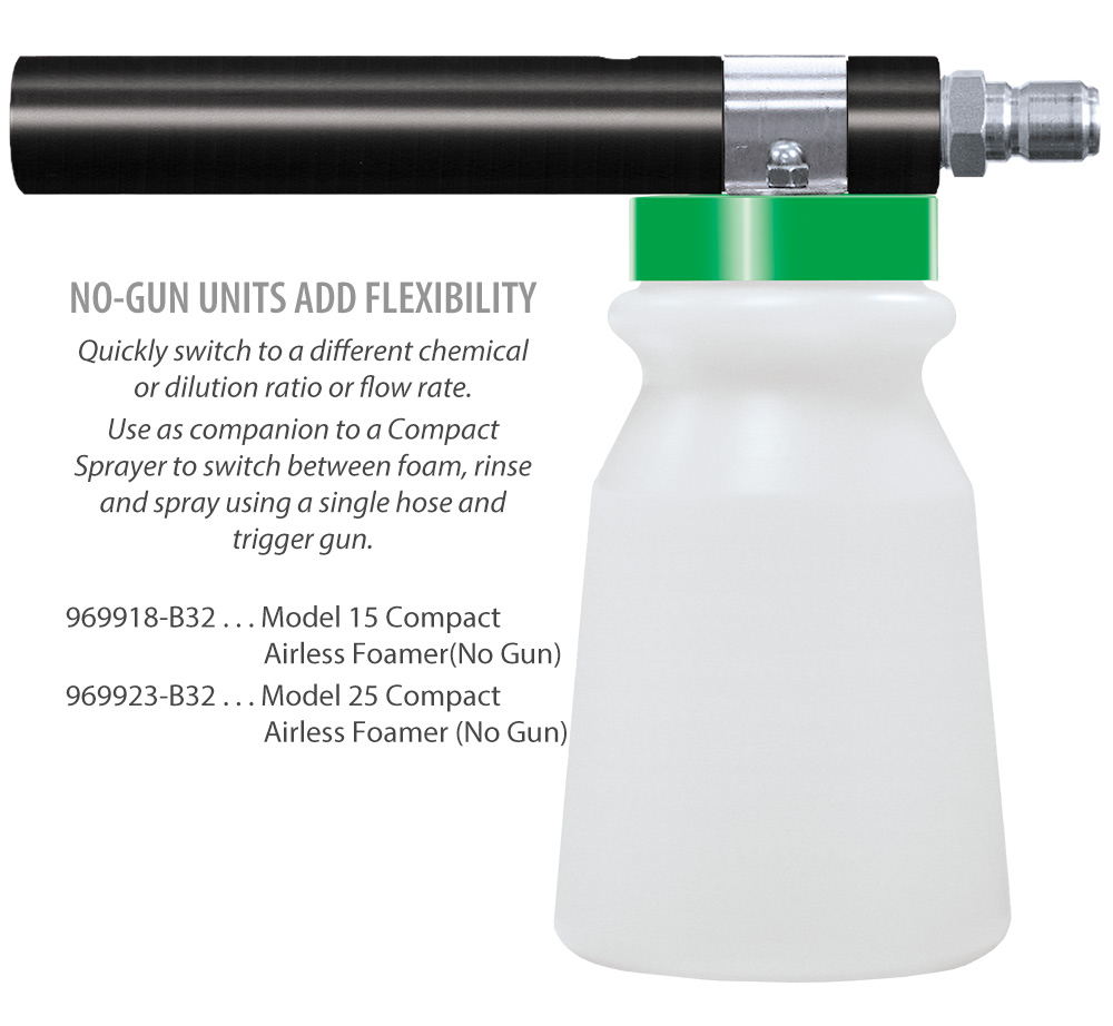 969957 - Compact Model 25/50 Airless Foamer/Sprayer/Rinse Kit W
